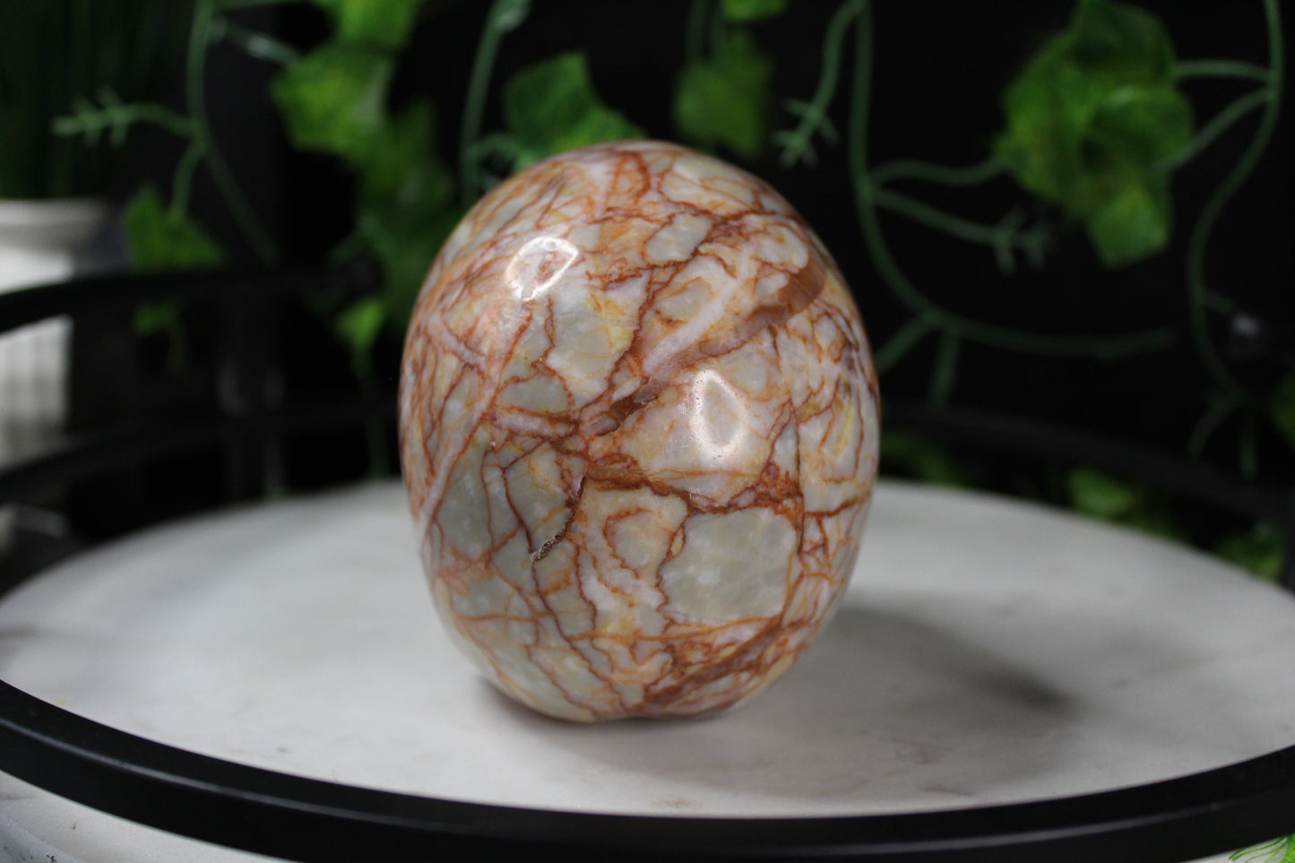 Red Network Jasper Skull